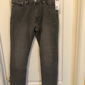 H&M men’s slim gray jeans
